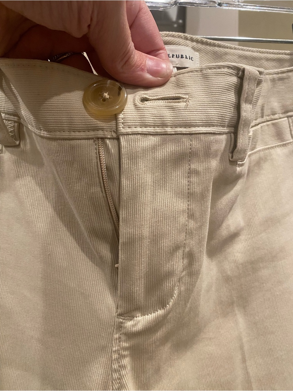 Women’s Banana Republic Beige Wool Jacket in Large with Size 10 Khaki Pant - Picture 9 of 14